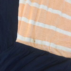 Navy & Peach maxi dress